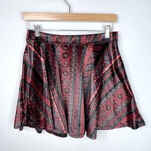Hollister Velvet Mini Skirt Large